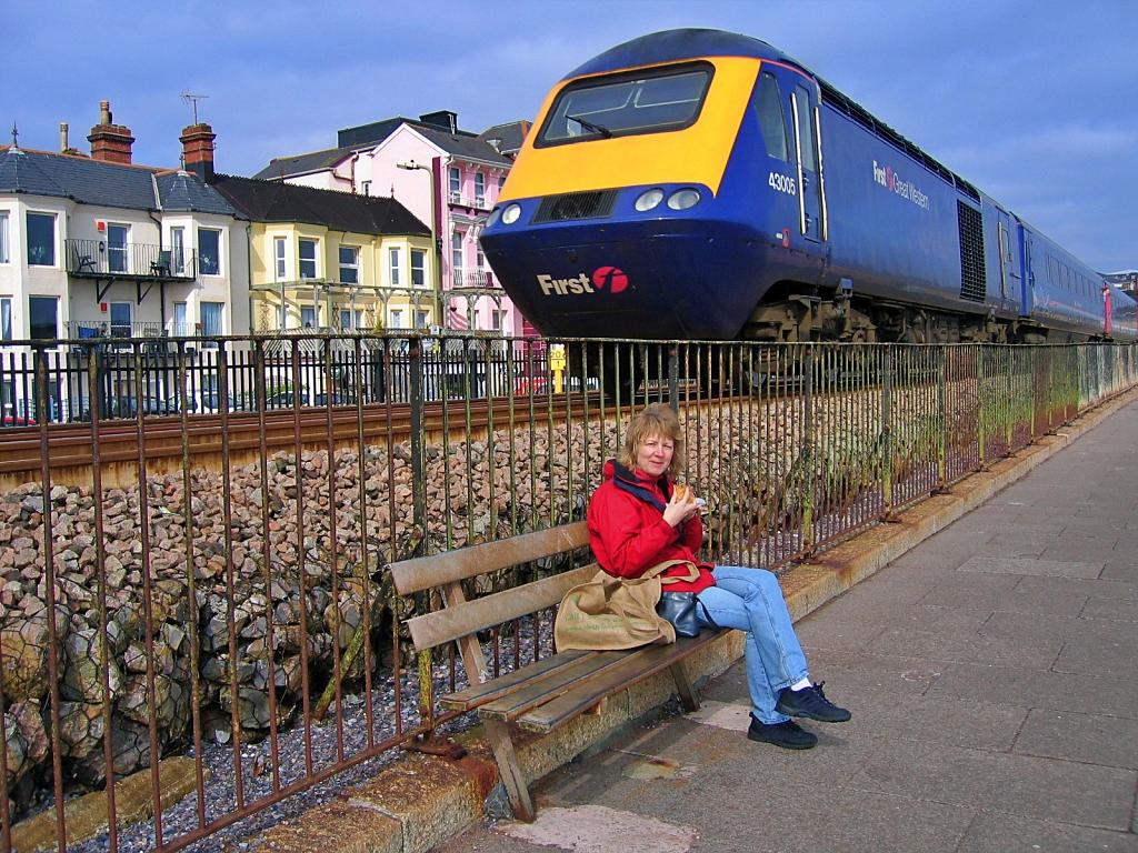 Trainspotter's Delight with a Relaxing Sea View