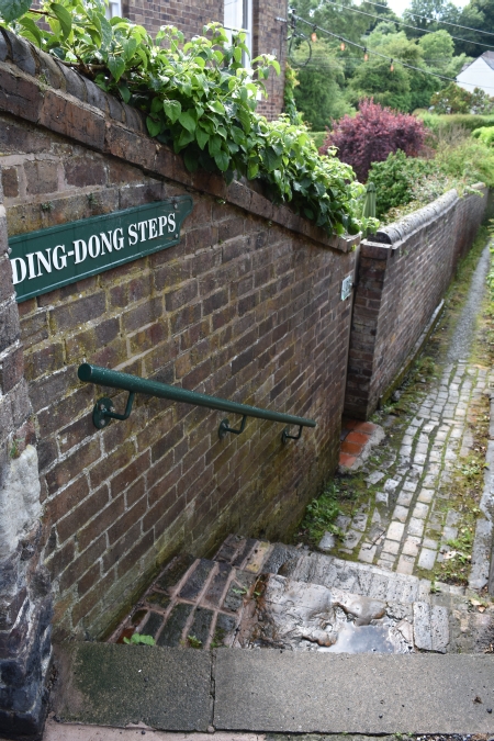 The Ding Dong Steps among the Broseley Jitties, Shropshire. How did it get its name? © essentially-england.com