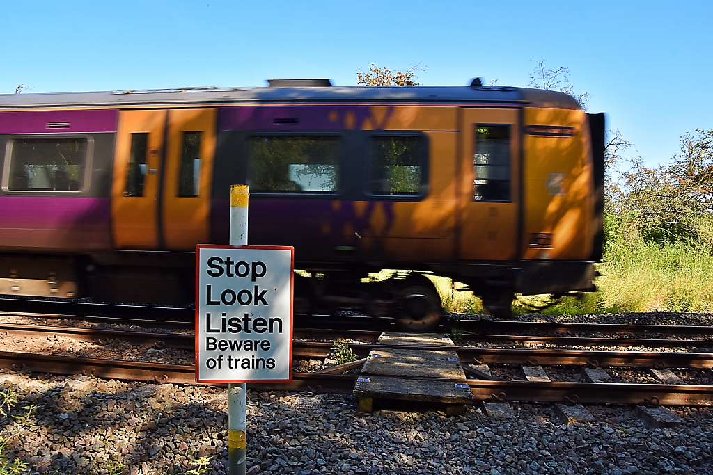 Pleased We Followed the Sign - Second Railway Crossing of the Day
