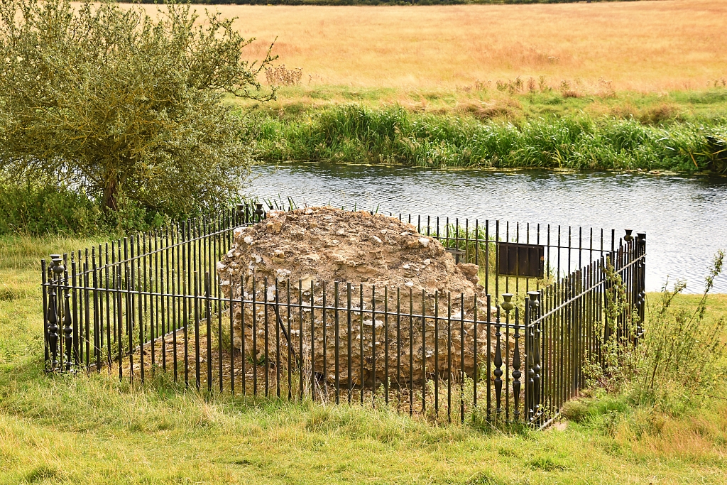 Fotheringhay Castle Masonry Next to the River Nene