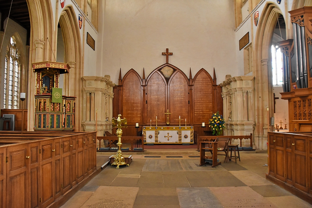 The King Edward IV Pulpit and Family Tombs Either Side of the Alter