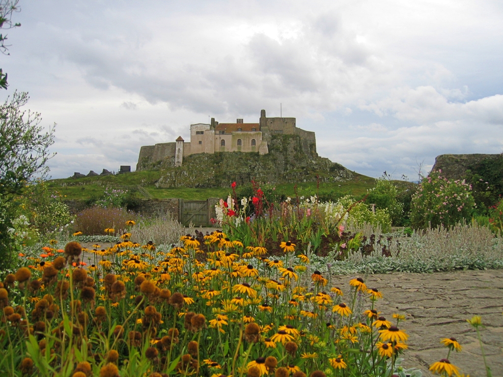The Gertrude Jekyll Garden at Lindisfarne Castle During September © essentially-england.com