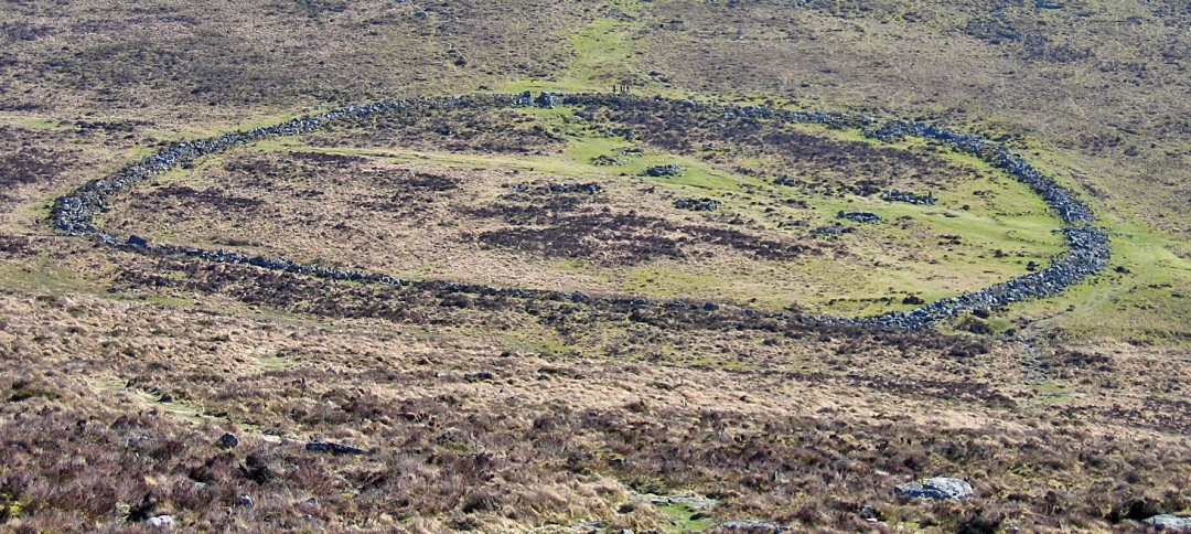 Looking Down Over Grimspound Ancient Village