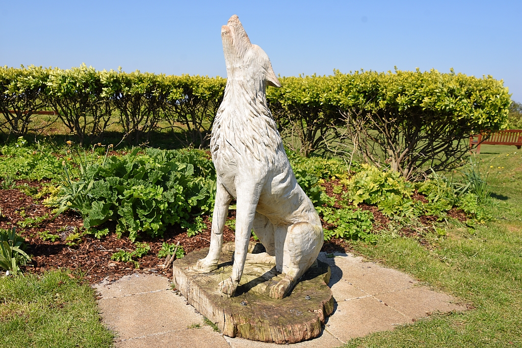 Wolf Sculpture at St Edmund's Chapel © essentially-england.com