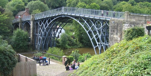 The Iron Bridge Spanning The River Seven © essentially-england.com