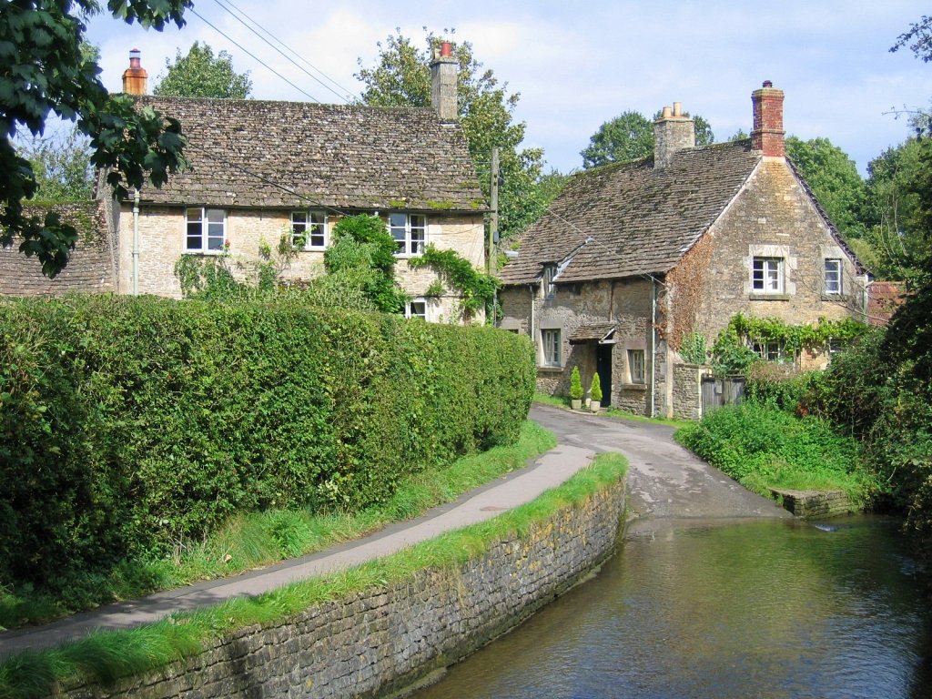 Bide Brook Ford in Lacock &copy; essentially-england.com