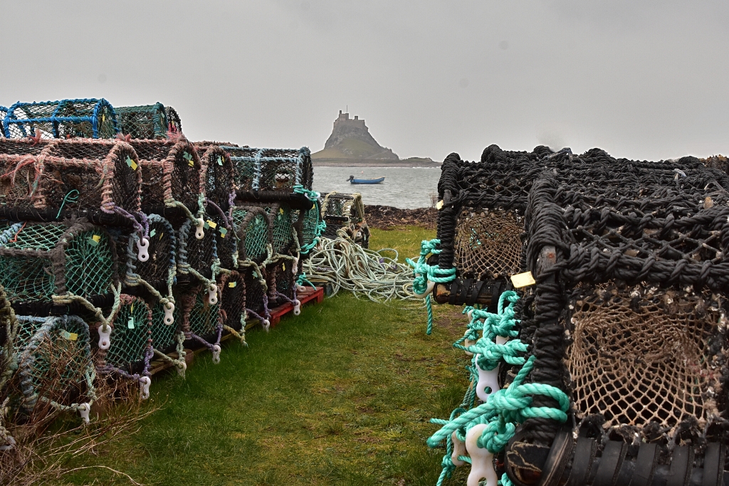 Lindisfarne Castle from the Harbour