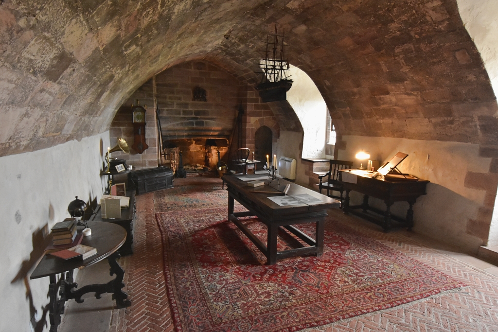 The Boat Room in Lindisfarne Castle