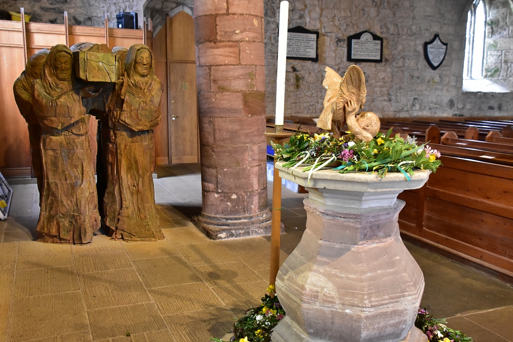 Inside St Mary's Church on Lindisfarne © essentially-england.com