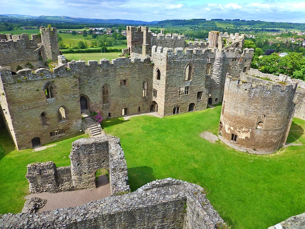 The North Range and Round Chapel at Ludlow Castle