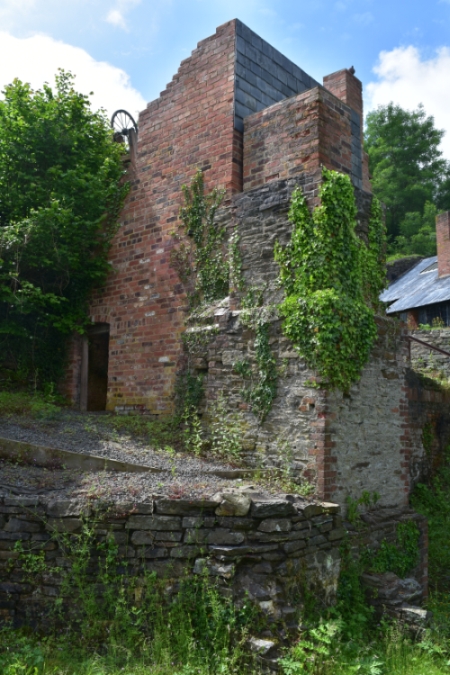 one of the many remaining mine buildings at snailbeach mine