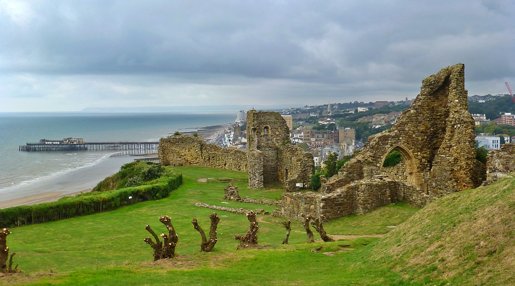 View From Hastings Castle Ruins © essentially-england