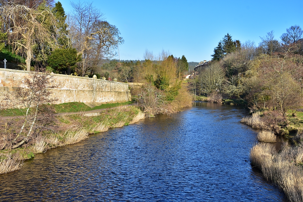 The River Coquet Flowing Through Rothbury © essentially-england.com
