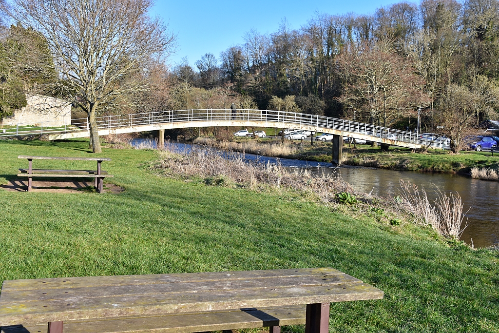 View From The Picnic Area Over The River Croquet to Haugh Car Park © essentially-england.com