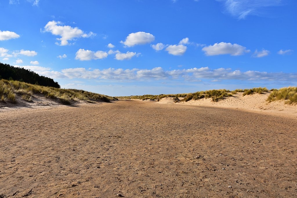 Walking through the Sand Dunes on Wells Beach