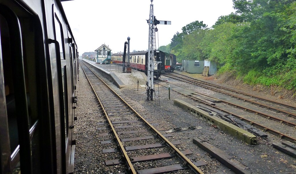 Arriving at Sheringham Station by Steam Train