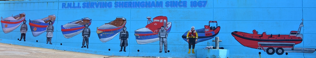 RNLI Artwork Along Sheringham Promenade