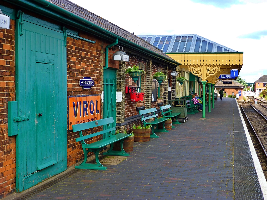 Platform One of Sheringham Train Station