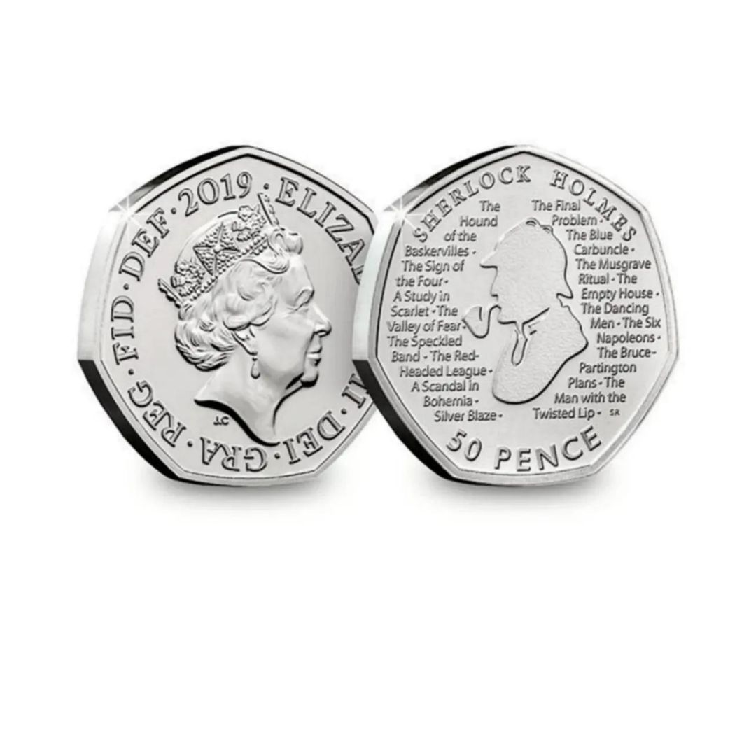 Sherlock Holmes 50p Coin | etsy.com