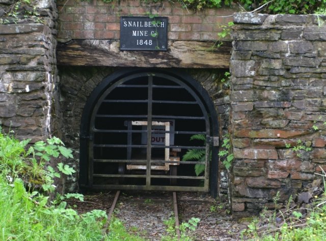 an entrance into snailbeach mine