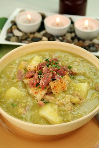 Split Pea Soup Recipes: split pea and ham soup © Jabiru | dreamstime.com