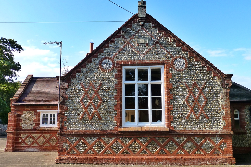 Flintstone Walled Building in Stiffkey