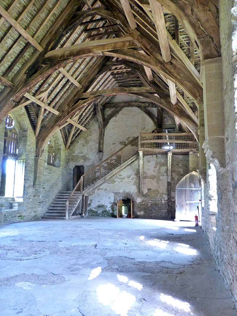 Inside the Great Hall at Stokesay Castle
