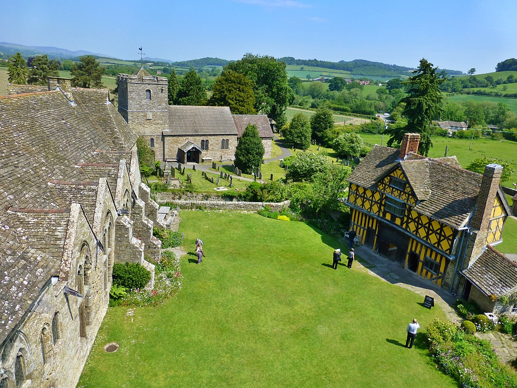 The Stunning View from the South Tower at Stokesay Castle