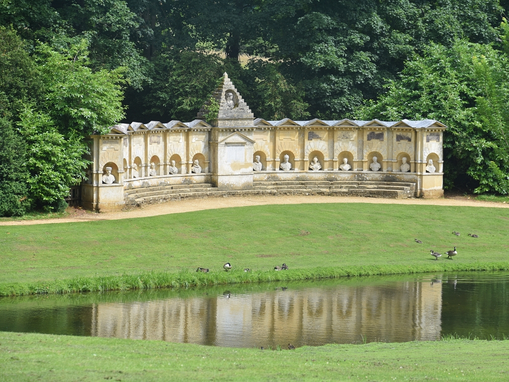 The Temple of British Worthies in Stowe Gardens