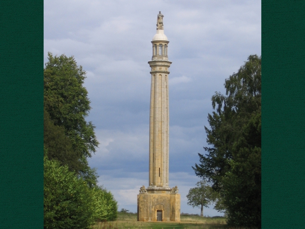 Lord Cobham's Pillar in Stowe Gardens