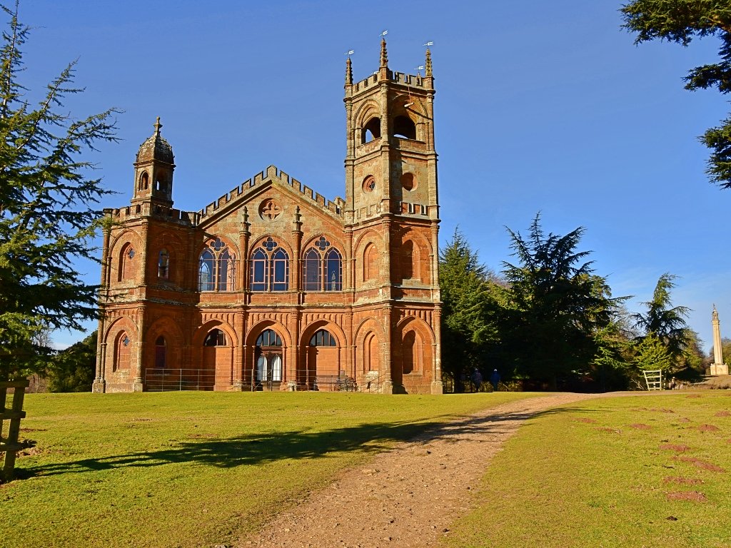 The Gothic Temple at Stowe Gardens