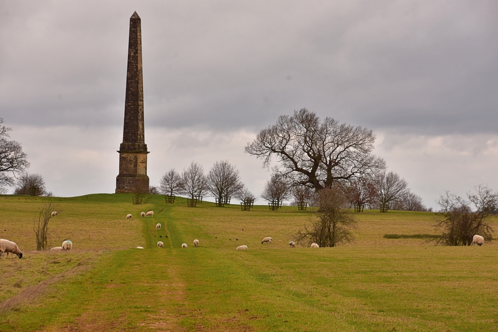 The Footpath to Wolfe's Obelisk in Stowe Parkland