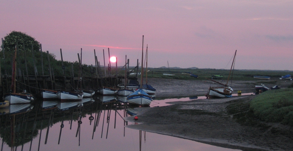 Blakeney Harbour at Sunset © essentially-england.com