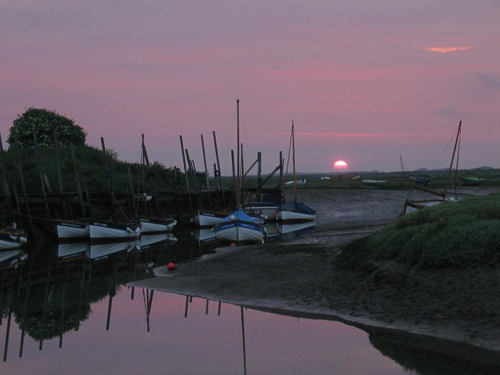 Sunset at Blakeney Harbour © essentially-england.com