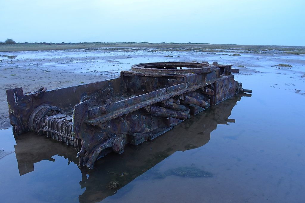 The Comet Tank in Saltfleetby-Theddlethorpe Dunes National Nature Reserve