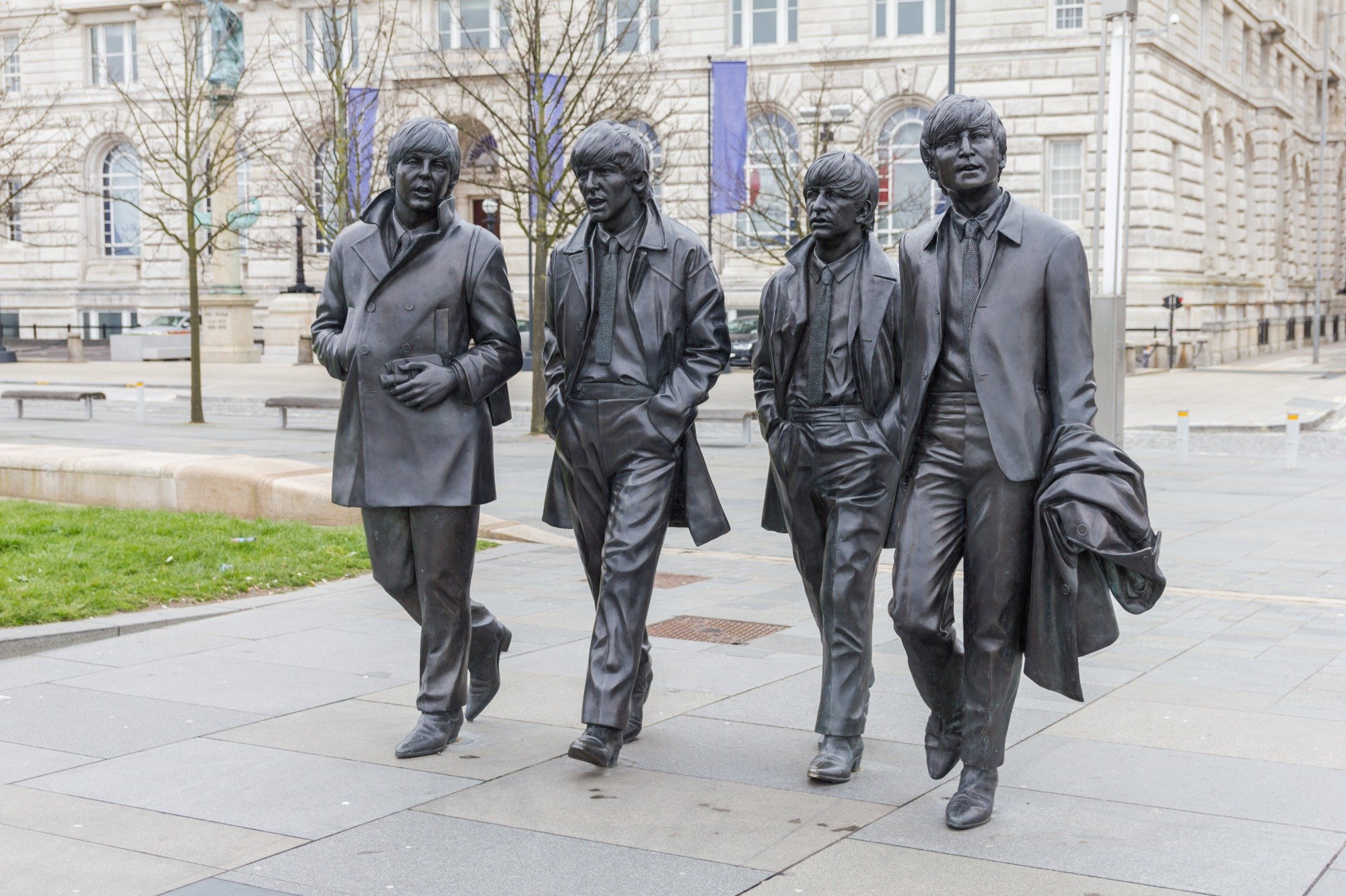 Statue of the Beatles in Liverpool