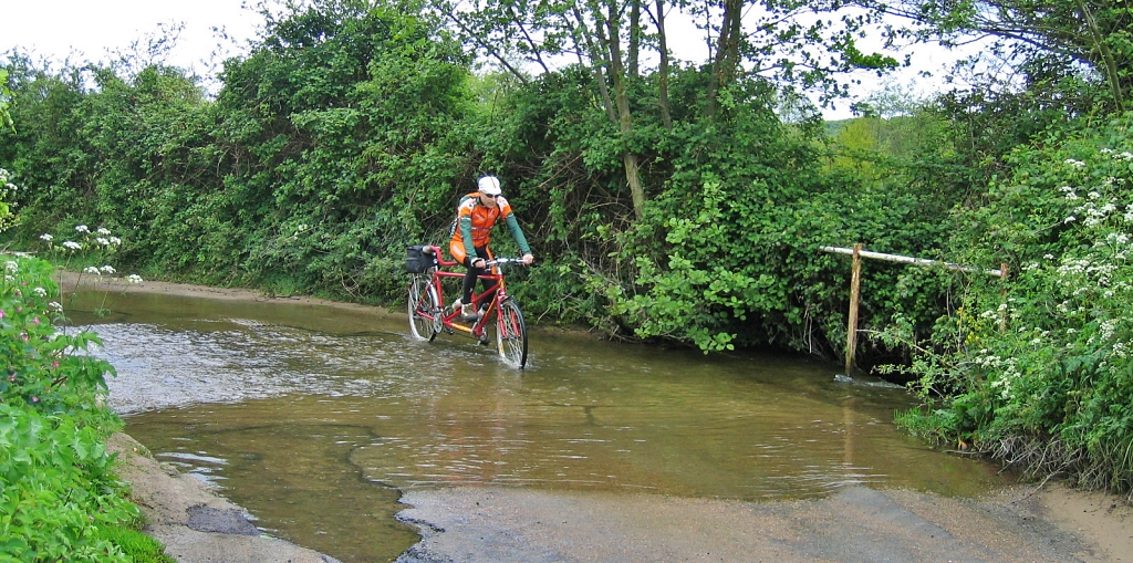 One of Us Braved the Ford near Little Thornage