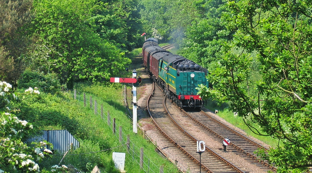 Trainspotting From a Road Bridge Over The North Norfolk Railway © essentially-england.com
