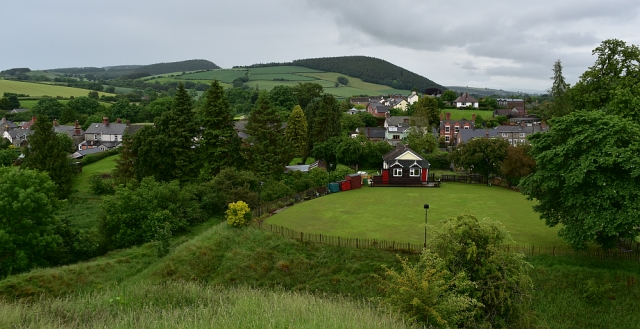 View over Clun from the Motte <br/> &copy; essentially-england.com