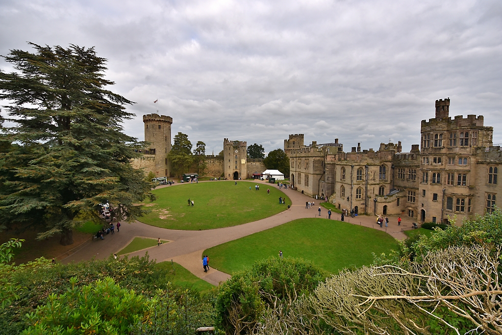 Warwick Castle As Seen From The Motte © essentially-england.com