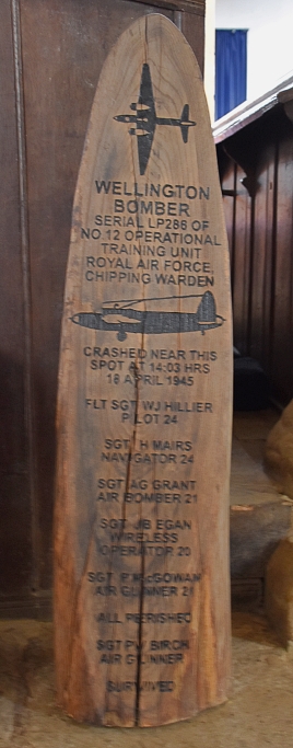 The Wellington Bomber LP286 Memorial in St. Peter's and St. Paul's Church © essentially-england.com