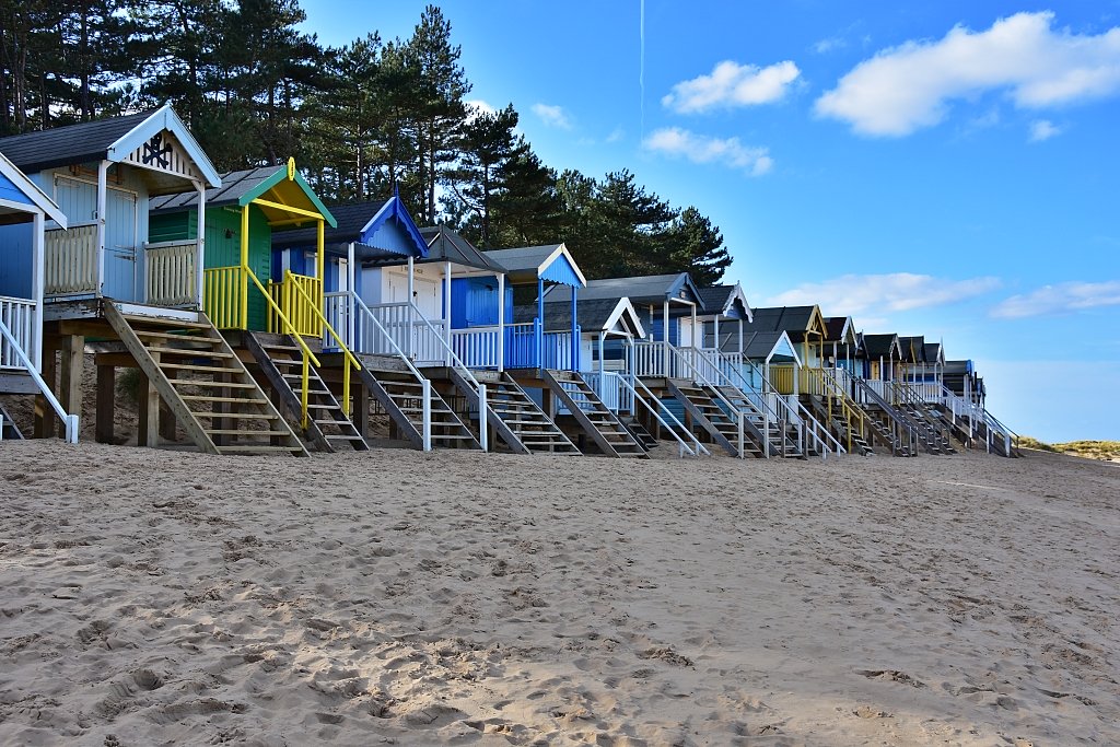 Beach Huts on Wells Beach