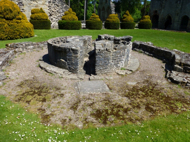 the lavabo within the cloister of wenlock priory, shropshire