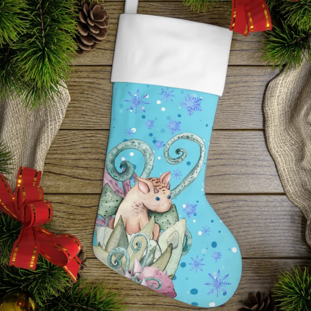 Dragon Christmas Stocking | etsy.com