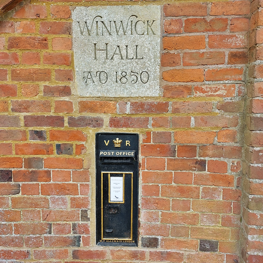 The Queen Victoria Post Box in Winwick © essentially-england.com