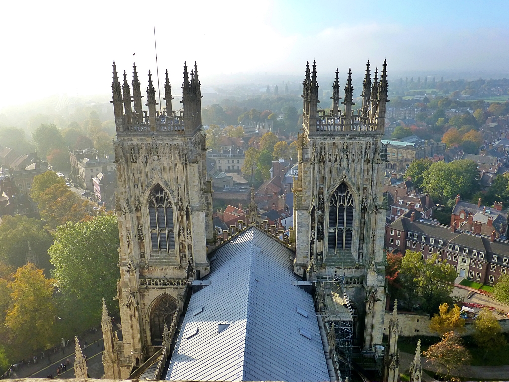 View from York Minster Tower © essentially-england.com